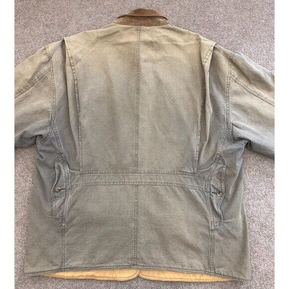 Vintage Barn Coat Mens L Chore Canvas Reversible Corduroy Cargo 90s Thornton Bay - Picture 6 of 10